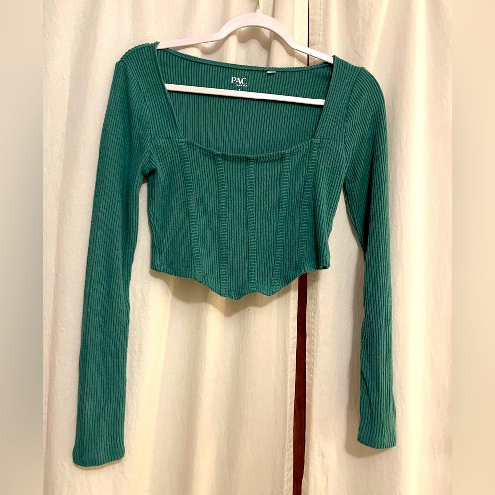 Green PacSun Crop top